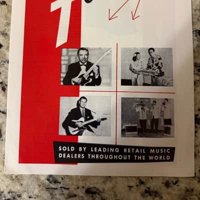 Fender 1956 Catalog Reprint 70s-80s stratocaster telecaster esquire tremolux Super amp pro stringmaster Student deluxe Bassman Princeton lap Steel