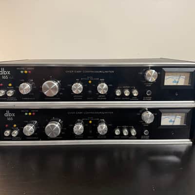 dbx 165 Over Easy Compressor / Limiter Pair 1970s - Black
