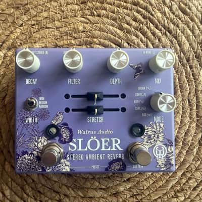 Walrus Audio Slöer Stereo Multi-Texture Reverb Limited Edition - Floral Series - Purple Floral