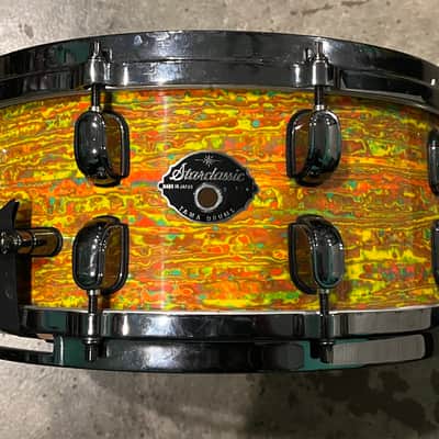 Tama Starclassic Performer 14β snare drum Citrus mod oyster