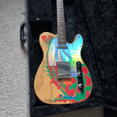 Fender Artist Series Jimmy Page Telecaster with Rosewood Fretboard 2019 - Natural with Dragon Graphic