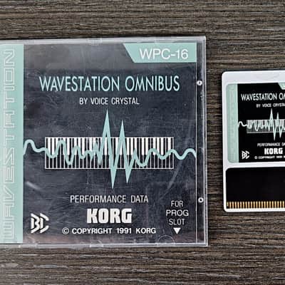Korg Wavestation WPC-16 Omnibus - Performance Data Card