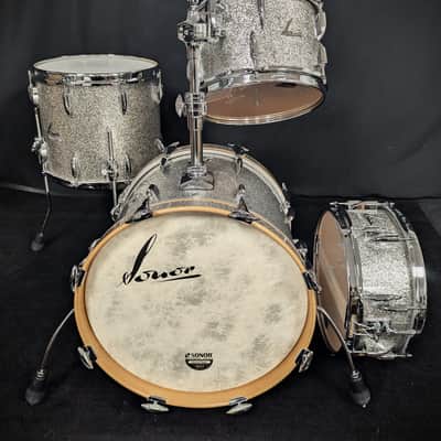 SONOR Vintage Series Silver Sparkle 4-Piece Shell Pack
