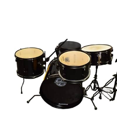 Ludwig Questlove Pocket Kit 4-Piece Drum Set, Black Sparkle w/ Hardware
