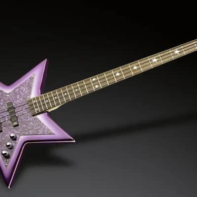 Warwick RockBass Artist Line Bootsy Collins Space Bass, 4-String - Special Purple Bootsy Finish