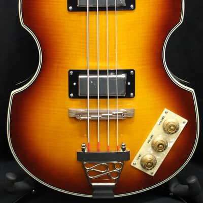 2024 Epiphone Viola Bass 4 String Electric Hollowbody Bass Guitar Vintage Sunburst 7lbs 2oz