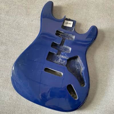 Blue HSS Guitar Strat Style Basswood Body