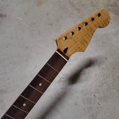 Flame Roasted Maple Strat Neck fits fender Stratocaster body 22 frets