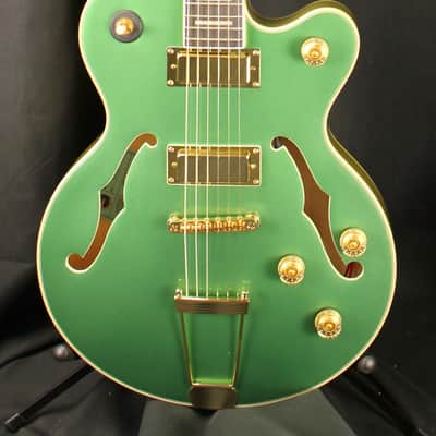 2025 Epiphone Uptown Kat ES Emerald Green Metallic Semi-Hollow Electric Guitar