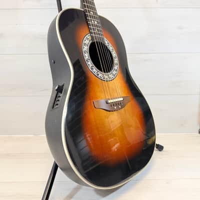 Ovation 1712 Custom Balladeer USA Acoustic-Electric – Sunburst Roundback Classic Late 80's - Early 90's