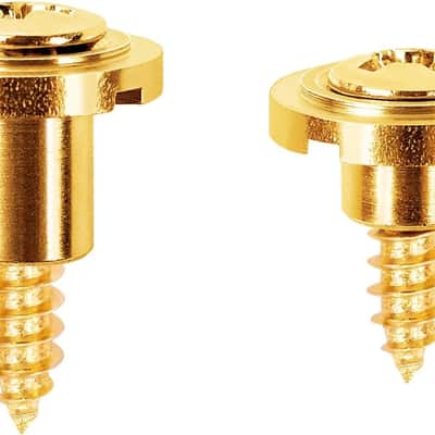 Guitar String Tree Retainers Vintage 52' Tele Round Slotted String Retainer Guides for Fender Telecaster Tele TL Electric Guitars Pack of 2 (One Higher and One Lower) JT/YXK-06 Golden