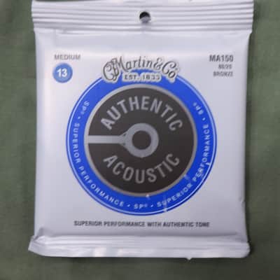 Martin & Co MA150 Authentic SP Medium .013-.056 80/20 Bronze Acoustic Strings