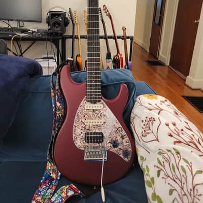 Ernie Ball Music Man SUB 1 Guitar HT 2005 - 2006 - Red, modified