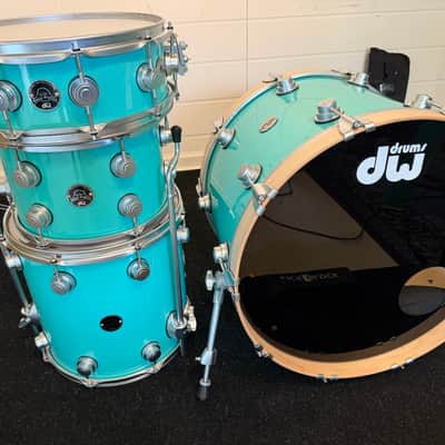DW 4-Piece Collector's Series Santa Monica Shell Pack With Satin Chrome Hardware Sea Foam Green 2024-2025 - Sea Foam Green