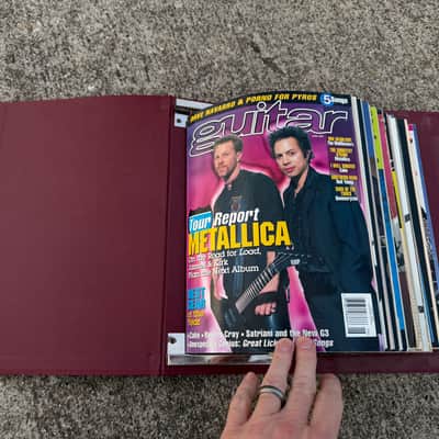 Guitar For the Practicing Musician BINDER Full of Vintage Magazines Rare 80-90s