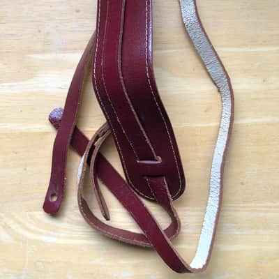 Vintage Leather Guitar or Banjo 1950's 1960's - Red