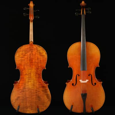 Master 4/4 Cello Stradivari 1712 Davidov Cello Interesting Flame Back No.W07