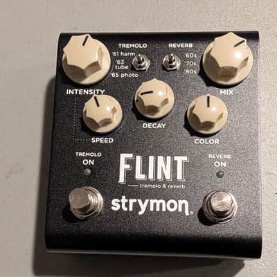 Strymon Flint Reverb and Tremolo V1 2012 - 2022 - Black with White Knobs