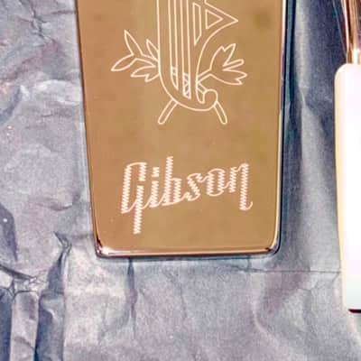 Engraved Long GOLD WD Maestro Vibrola fits Gibson SG, Firebird, ES Guitars. Vibrato Lyre Tailpiece Tremolo