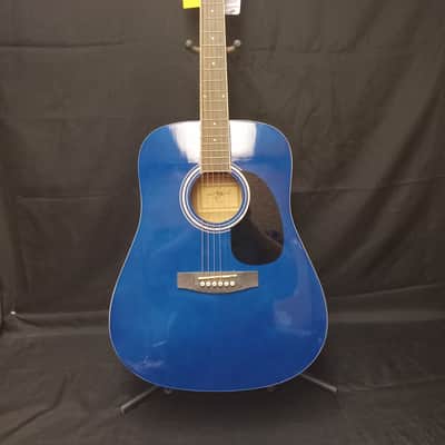 Jay Turser JJ45-TBL-A Acoustic Guitar - Blue