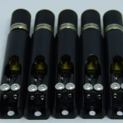 Headless bass bridge 5 strings with individual base for fanned multiscale NO HEADPIECE by Nova Guitar Parts