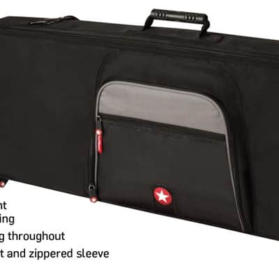 Road Runner Model RR2K76D Keyboard Gig Bag Deep Case for 76 Key Keyboards
