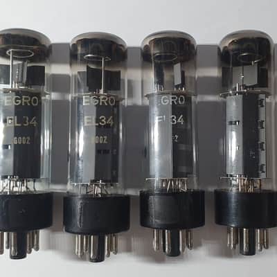 (PAIR) RFT EL34 NOS preamp tubes (6CA7) hifi, valve, röhre, valvola