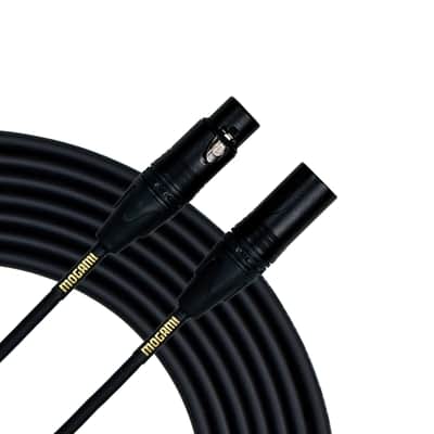 Mogami Gold Studio 15 XLR to XLR Quad Conductor Patch Cable 15 feet with Gold Contacts, XLRM-XLRF Connectors, Pro Audio Noise-Free