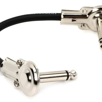 Rockboard Flat Patch 1/4" TS Instrument Cable - 45cm 2010s - Black