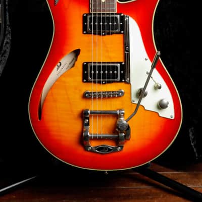 Duesenberg Double Cat Semi-Hollow Fire Burst Electric Guitar Pre-Owned