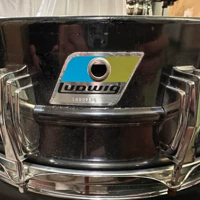 Ludwig Pointy B/O Badge 1970s 70’s 5x14 Black Beauty Snare Drum 1977-1979