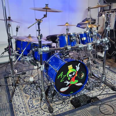 Pearl SLX Prestige Session Elite Early 90’s - Pacific blue lacquer