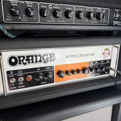Orange Super Crush 100 * 2-Channel 100-Watt Guitar Amp Head 2021 - Present - Black