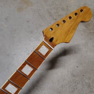 Roasted Maple Start Neck fits fender Stratocaster body 22fret Block Inlay