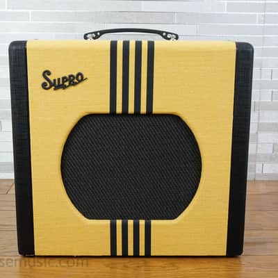 Supro 1822R Delta King 12 15-Watt 1x12" Guitar Combo 2021 - Present Tweed / Black Stripes
