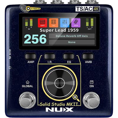 NUX Solid Studio MKII Preamp, Power Amp Simulator and IR Loader Pedal - Regular Blue