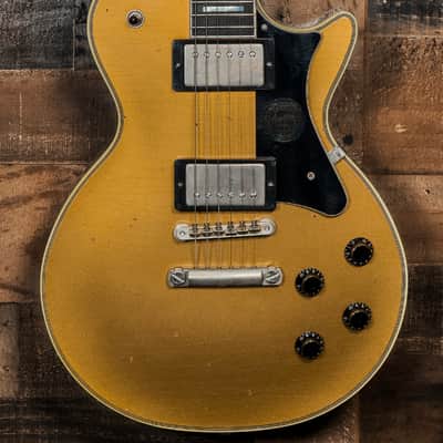 Heritage Custom Shop Factory Special H-157 Artisan Aged Mahogany Top Guitar, Gold Top