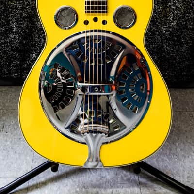 Regal RD-40 Round Neck Acoustic Resonator 1990s - Gloss Yellow