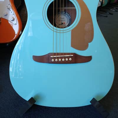 Fender Malibu Player AQS WN Acoustic-Electric Guitar - Turquoise