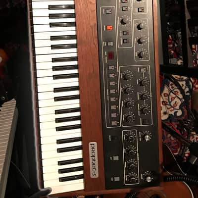 Sequential Prophet 5 Rev2 61-Key 5-Voice Polyphonic Synthesizer 1979 - Black with Wood Front & Sides