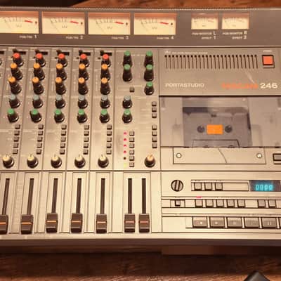 TASCAM 246 Portastudio 4-Track Cassette Recorder 1980s - Brown