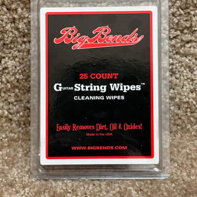 Big Bends Guitar String Wipes 25 Count