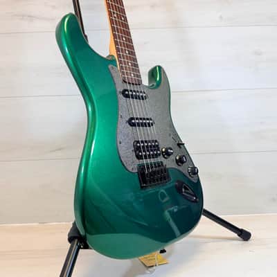 Squier Bullet Strat HSS Electric Guitar Metallic Green 2014 - Metallic Green