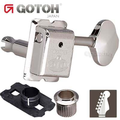 NEW Gotoh SDS510-06M 6-In-Line Vintage Style Tuners Fender Strat Tele - NICKEL