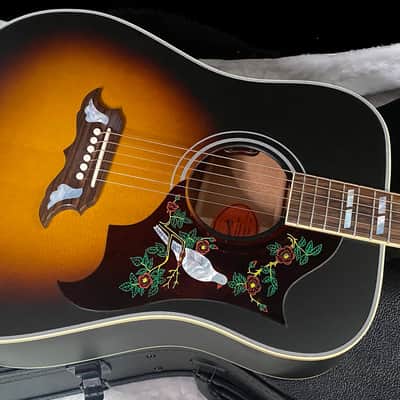 NEW ! Gibson Acoustic Dove Mahogany Acoustic-Electric Guitar - Vintage Sunburst Satin - 4.75lbs - Authorized Dealer - G07200