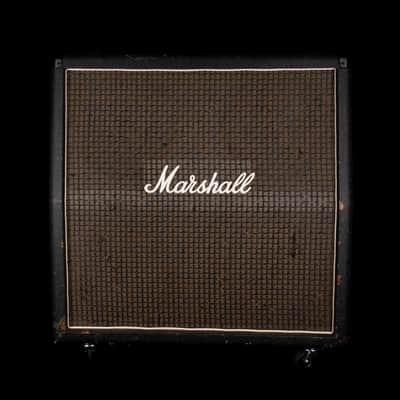 Vintage 1977 Marshall Slant Cab With "Black Backs" 4x12" 25-watt Rola Celestion Speakers Guitar Amp Cab