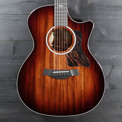Taylor 324ce Next Generation Acoustic-Electric Guitar β V-Class Bracing, Mahogany Shaded Edgeburst