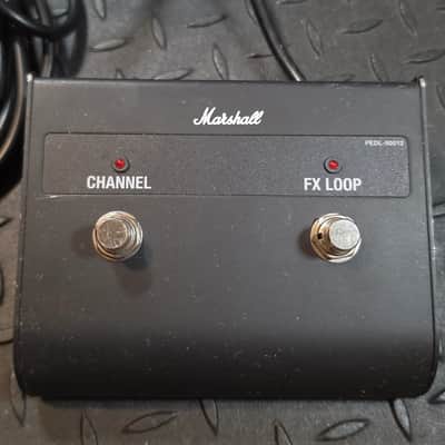 Marshall PEDL-90012 Two button Amp Footswitch with LED TRS Cable Amplifier Controller Channel FX Loop