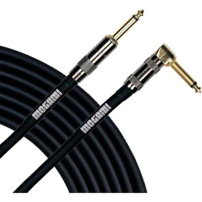 Mogami Platinum-Guitar-20R 1/4" TS Male Straight to Right-Angle Instrument Cable
