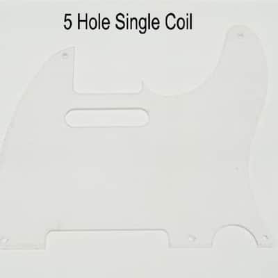 Telecaster Clear 5 Hole Pickguard - Single Coil FREE SHIPPING!